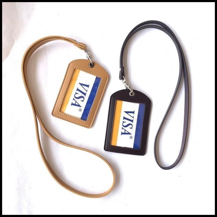 

TERMURAH NAME TAG / ID CARD HOLDER / GANTUNGAN ID CARD, SYNTHETIC LEATHER !
