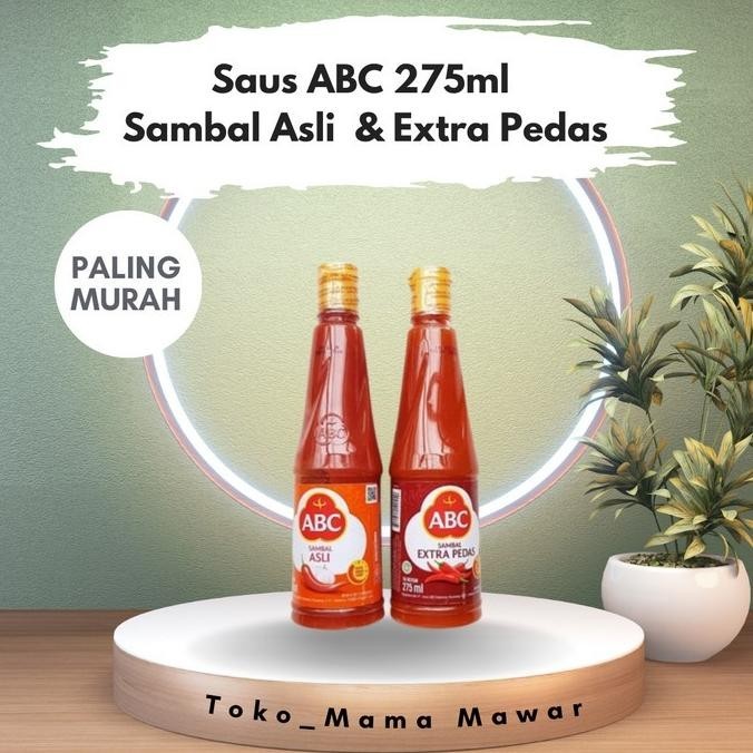 

Terlaris Paling Murah Saus Abc 275Ml Sambal Asli, Extra Pedas Ready Stok