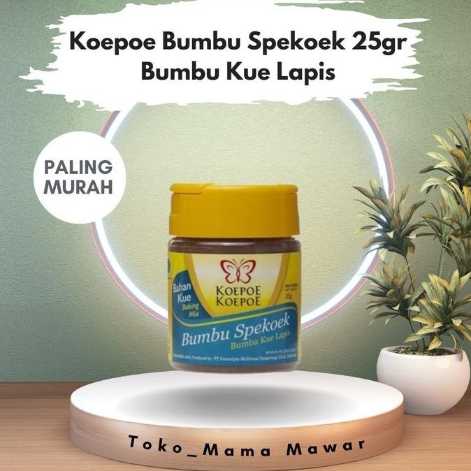 

Terlaris Paling Murah Koepoe Bumbu Spekoek 25Gr Bumbu Kue Lapis Ready Stok