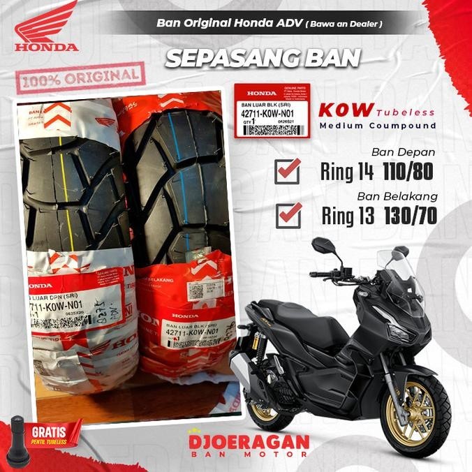 Ban Motor Honda ADV Federal AHM Depan Belakang 110/80-14 dan 130/70-13