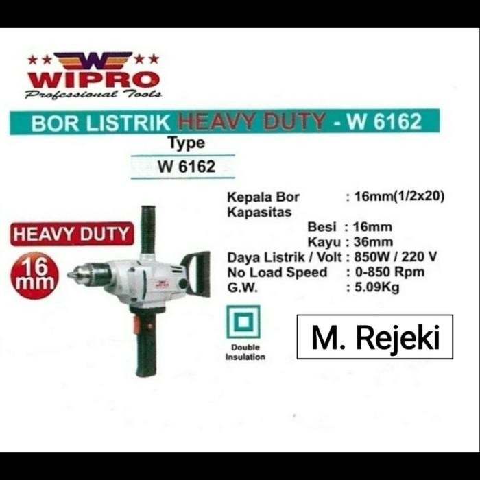 Bor Listrik Wipro W6162 - 16 mm Heavy Duty Kualitas Terbaik
