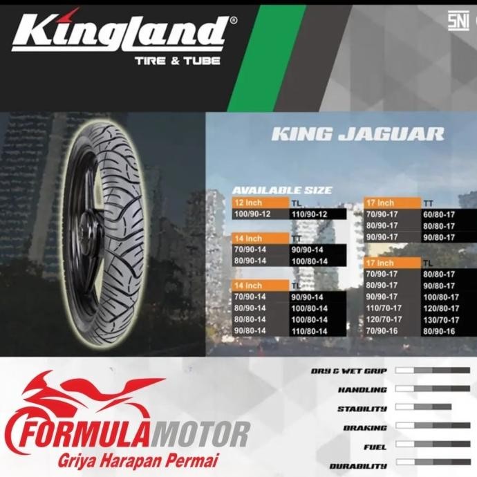 130/70-17 Kingland Jaguar - Ban Motor Ring 17 Tubeless