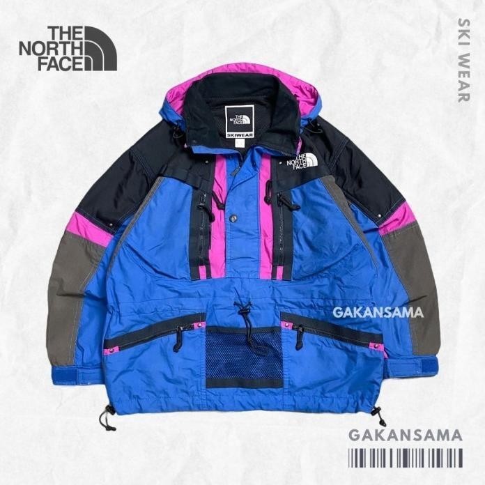 JAKET TNF SKI WEAR VINTAGE HALFZIP CAGOULE