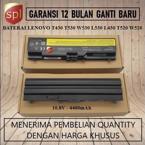 Baterai Lenovo Thinkpad T430 L430 L530 T530 W530 T520