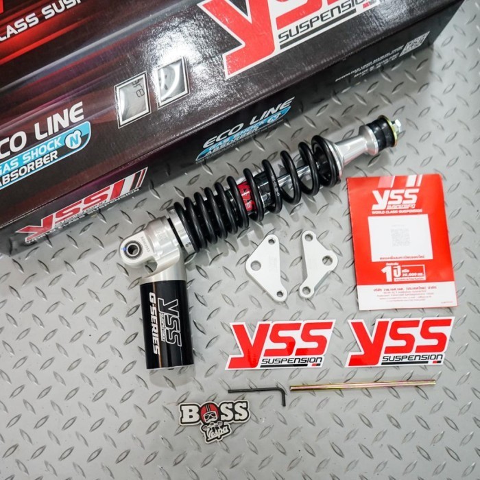 SHOCK TABUNG YSS BLACK NEW MODEL REAR VESPA S LX LXV