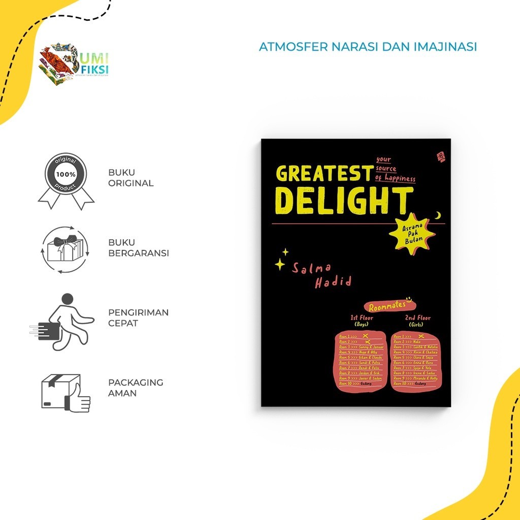 Buku Novel Greatest Delight - Bukune - Salma Hadid - Bumi Fiksi