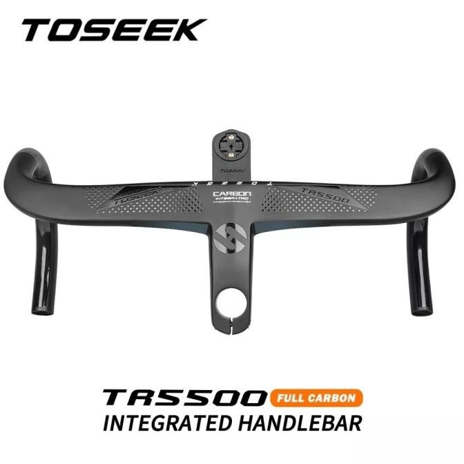 Handlebar Toseek Tr5500 Integrated Carbon Dropbar Stang Roadbike