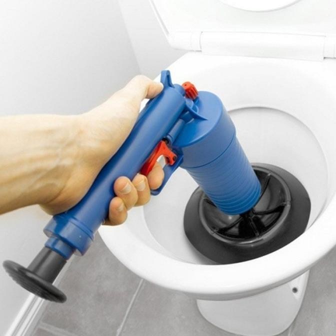 High Pressure Air Drain Blaster Pump Plunger Sink Clog Remover Cleaner