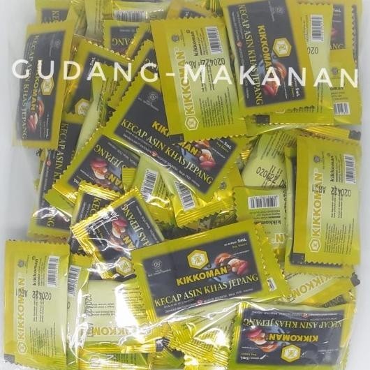 

Kikkoman Sachet Kecap Asin Khas Jepang 5Ml (Isi 100Pcs)