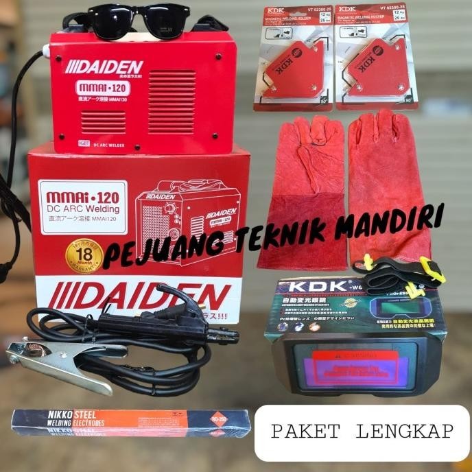Mesin Las Daiden Mmai 120 / Trafo Las Inverter Daiden Mma 120