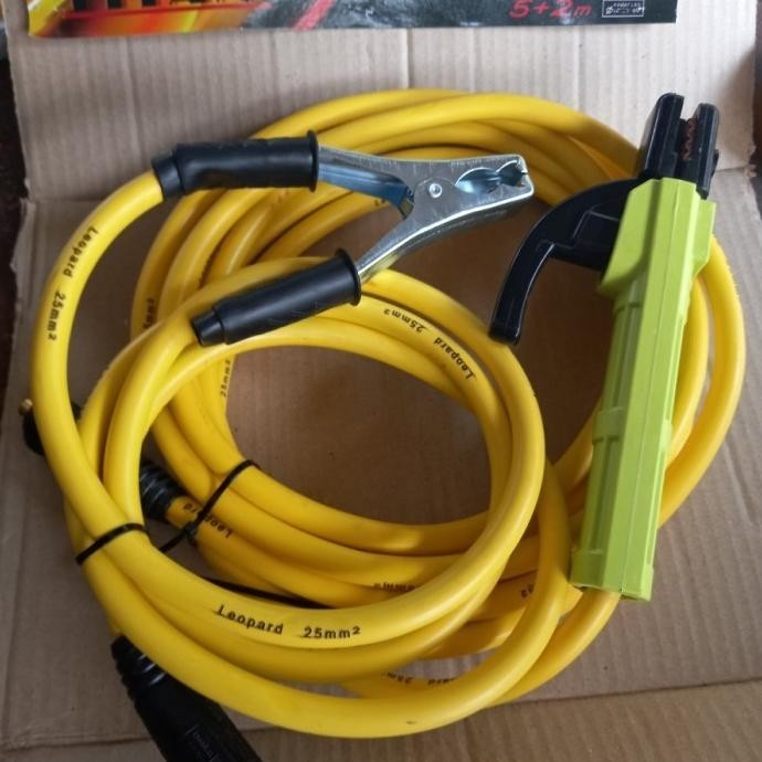 Paket Set Tang Las &Tang Masa & Kabel 7 Meter Stang Las Listrik Kuning
