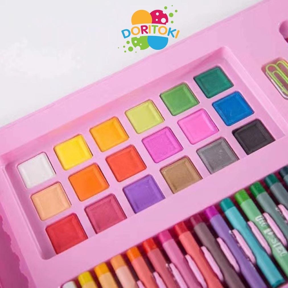 

He13 Doritoki 208Pcs Crayon Anak Pengasah Set Alat Menggambar Melukis Anak-Anak Crayon Cat Air Pensil Racun Shopee