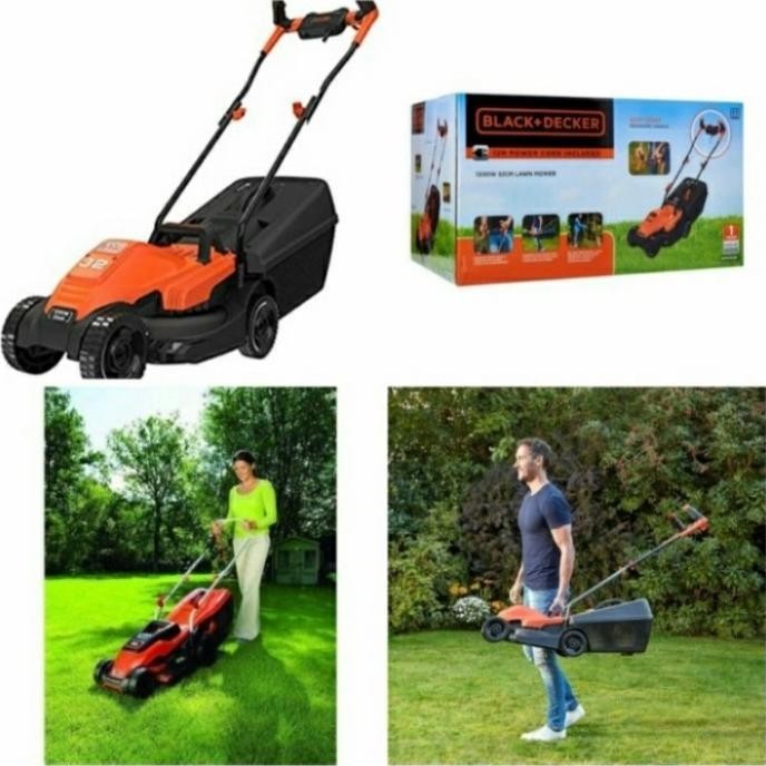 Mesin Potong Rumput Dorong Listrik Blackdeker Bemw451