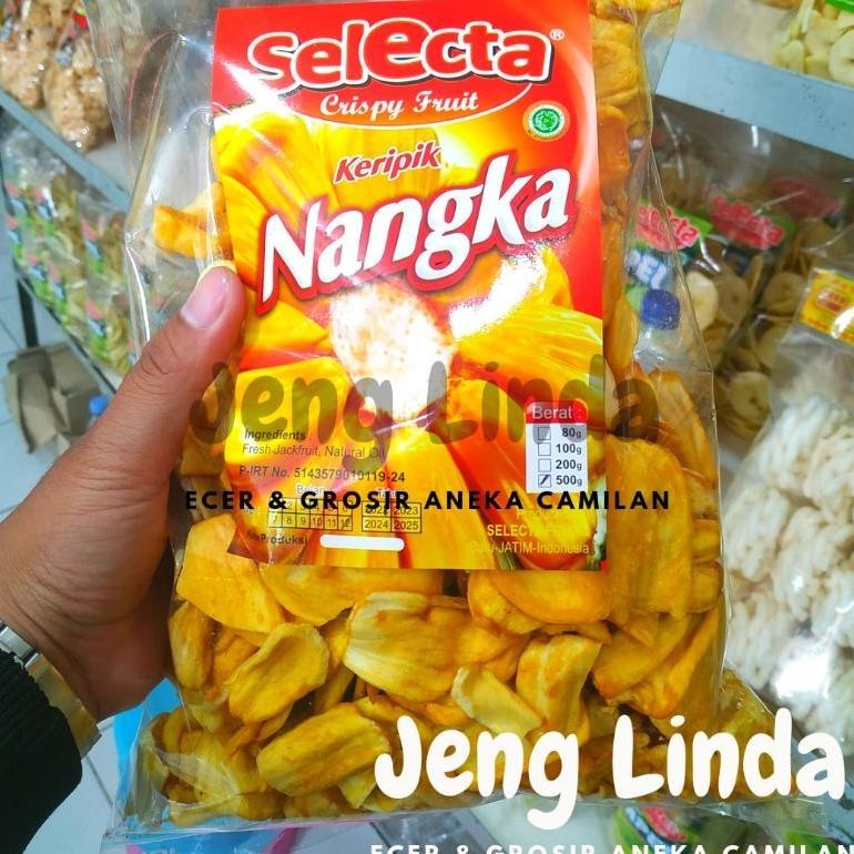 

fgk-45 Keripik Nangka Super 500 gr Cap Selecta Khas Batu Malang by Jeng Linda Hemat