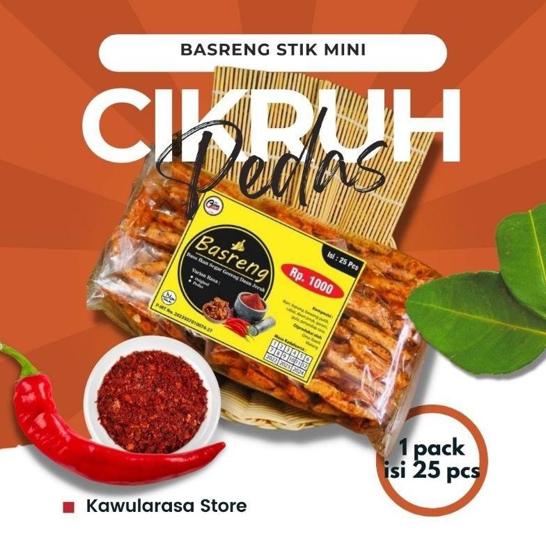 

RHH-1823 Basreng Mini Oma Rawit - 1 pack isi 25 pcs Hemat