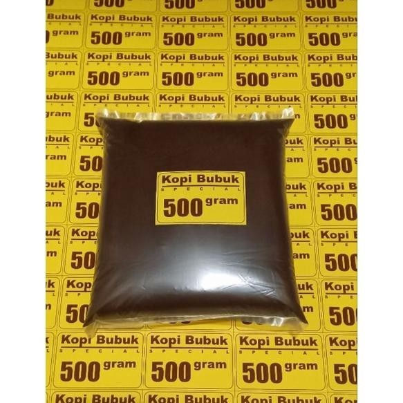 

Promo! Kopi Bubuk SPECIAL 500 Gram, kemasan soft pack, tetap mantap, lebih ekonomis, banyak yg cocok Original