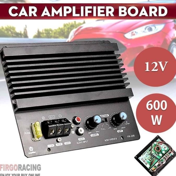 Kit Power Ampli Mobil Bass Subwoofer 600W Mono 12Vdc