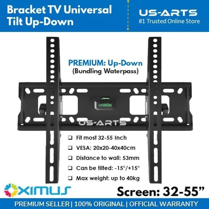 Bracket Tv 55 50 43 40 32 24 Inch Sony Sharp Coocaa Lg Tcl Xiaomi Dll