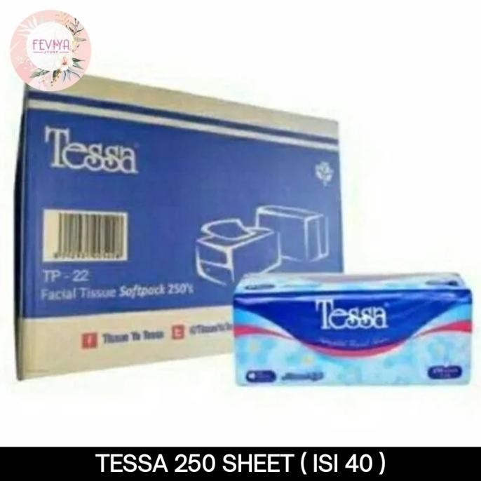 Gojek/ Grab Tissue Tessa 250 Sheet Tp 22 1 Dus ( Isi 40Pc)