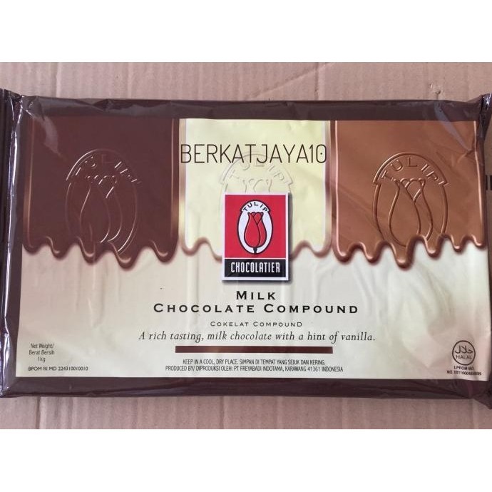 

Tulip Milk Chocolate Compound Coklat Batang 1Kg