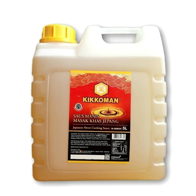 

Kikkoman Japanese Sweet Cooking (Cuka sushi) HALAL Jerigen 5L OS17