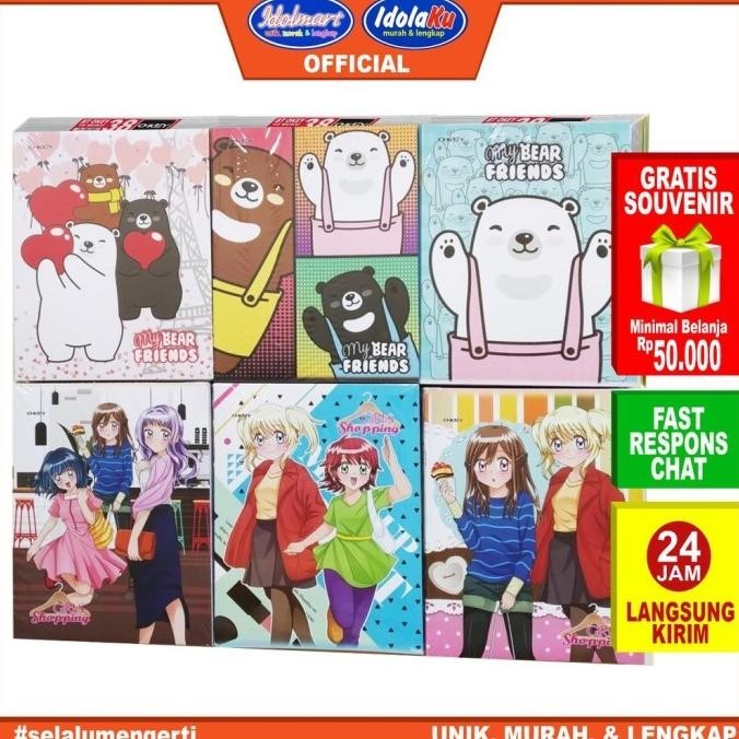 

IDOLMART BUKU TULIS KIKY OKEY ISI 38 LEMBAR - 10 BUKU BUKU TULIS KIKY BUKU TULIS SEKOLAH ANAK TERLARIS TERBARU ASLI TERMURAH BERKUALITAS BAGUS GROSIR COD BAYAR DI TEMPAT