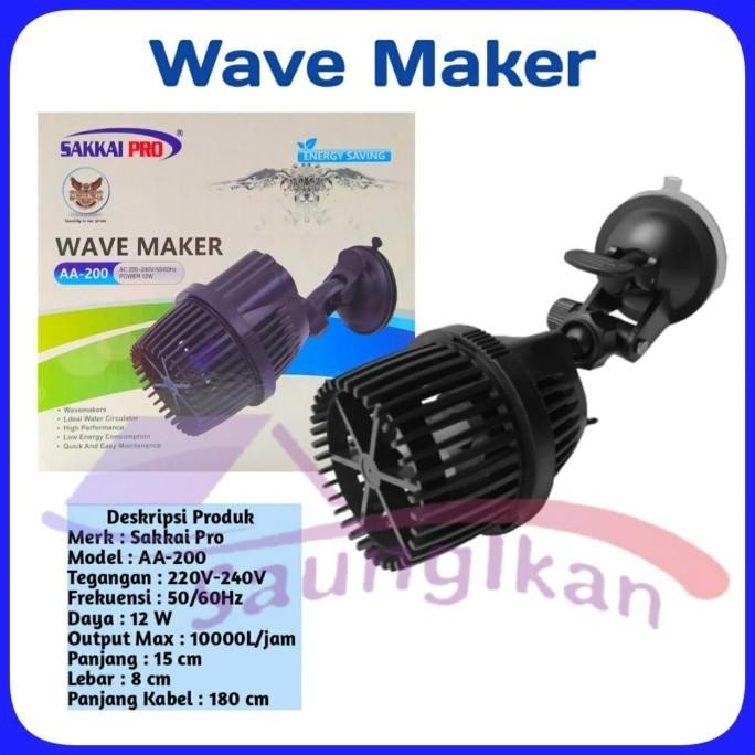 Pompa Arus Air Wave Maker Sakkai Pro Aa 200 Aa-200