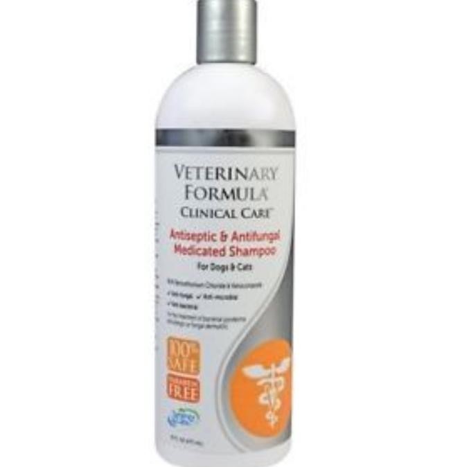 Veterinary Antiseptic & Antifungal Medicated Shampoo Dogs Cats