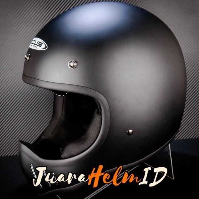 Zeus Helm Zs916 D Solid / Matt Black / Zs916D - Zeus 916 Retro Classic