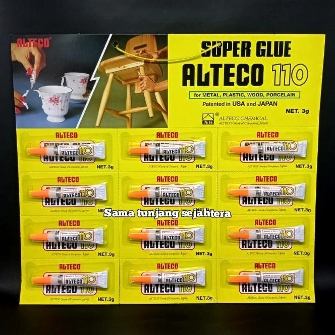 

Lem Super Glue Alteco 110-12 3 Gram 1 Lusin
