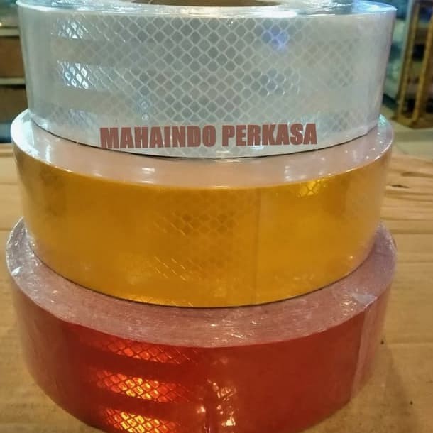 

Stiker Skotlight Reflective Tape Diamond Tape 5Cm X 45 Mtr