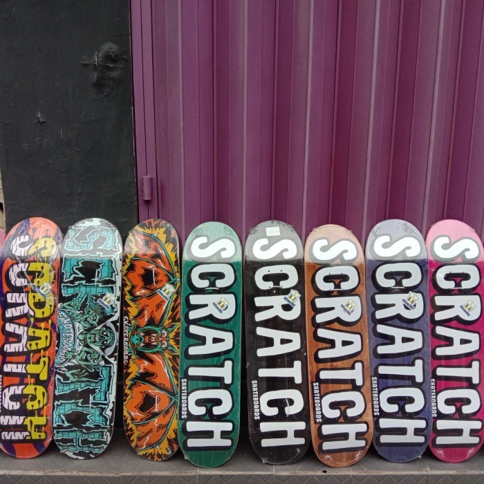 Fir Deck Skateboard Scratch