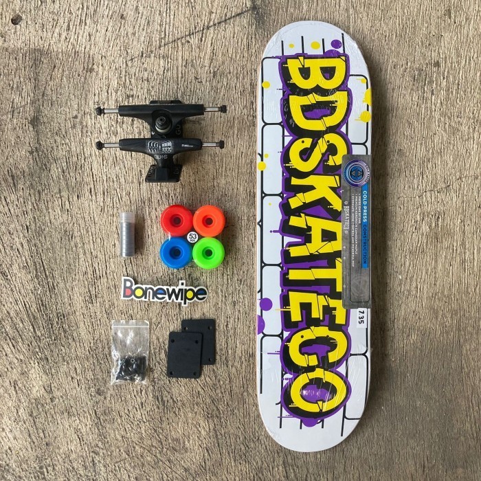 Fir Fullset Complete Skateboard Untuk Junior Size 7,5