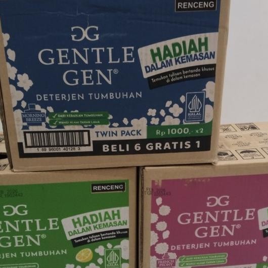 Gentle Gen Sachet Deterjen Cair 1 Dus - Gentle Gen 1 Karton