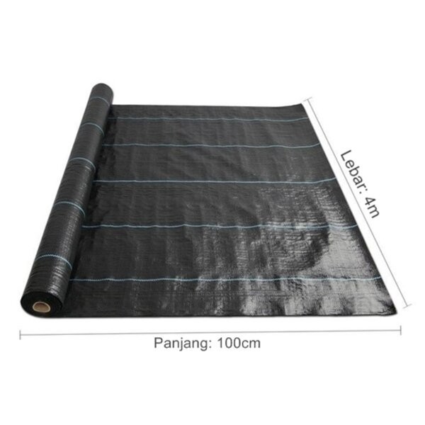 ~~~] Weedmat Weed Mat Easy Grow 4 m 4m Mulsa Tanaman Anti Gulma Rumput Liar