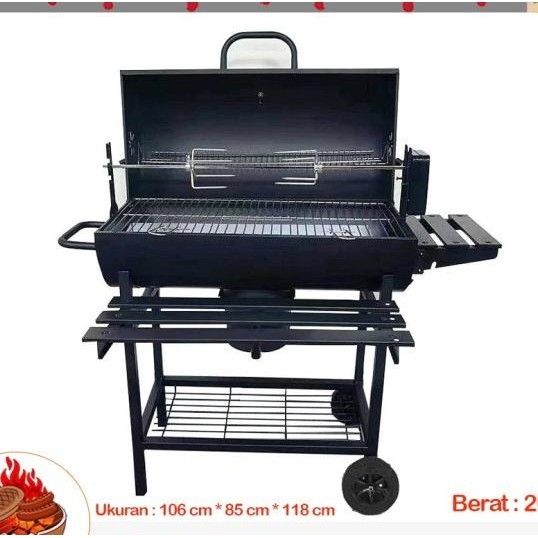Panggangan Bbq Portable Grill Alat Panggang Putar Ayam