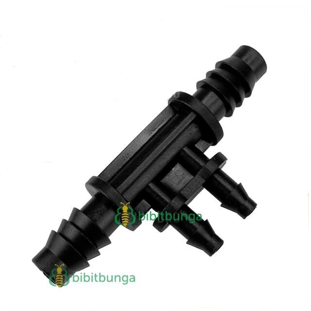 hanya disini] Connector Tee Reducer 11mm ke Double Selang 7mm Konektor T 8-11 4-7 mm