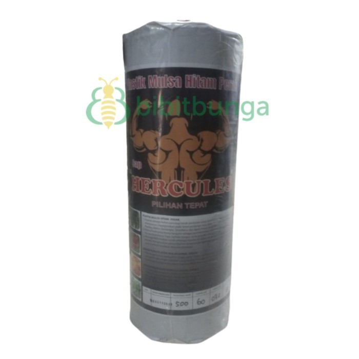 *#*#*#] Mulsa Plastik Hitam Perak HERCULES Lebar 120cm x 500 meter (1 Roll)