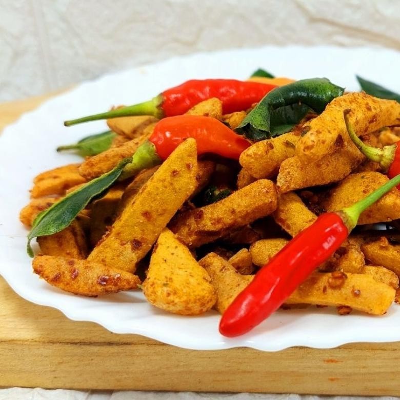 

Ow42 Snack Baso Goreng Basreng Daun Jeruk Cemilan Tradisional Empuk Renyah Crispy Ball Viral