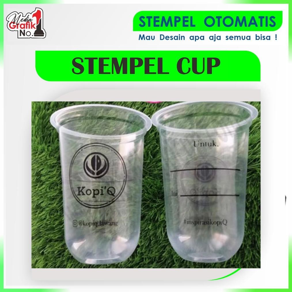 

Best Seller Cod Stempel Cup Gelas / Stenpel Cangkir / Stampel Minuman Atau Makanan Media Plastik Free Desain Custom Big Sale