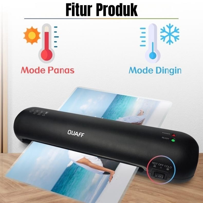 

Re27 Mesin Laminating Foto Dokumen A4 Hitam (Max Laminasi 125Mic) / Mesin Pelapisan Lem Kecil Kantor Mini Promo Gila