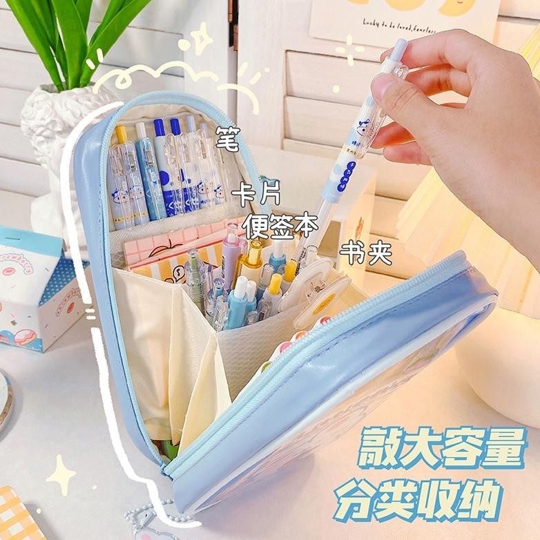 

Gtu-712 Kakamoe - Tempat Pensil Transparan Anti Air Kartun Kawaii Kartun Dengan Resleting / Pencil Case Multifungsi Ala Korea Pouch Serbaguna / Buruan Beli