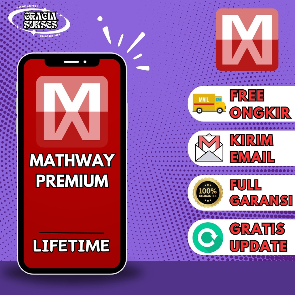 Mathway Premium Bebas Iklan Lifetime Bergaransi Selamanya