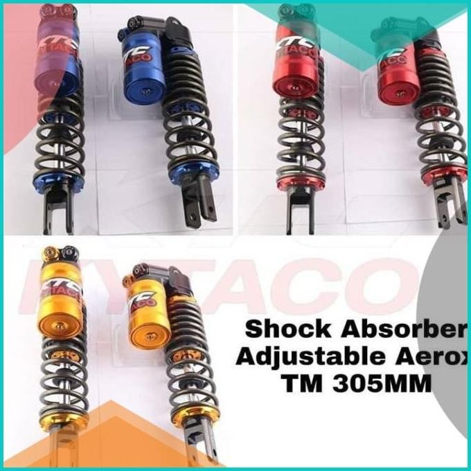 Shockbreaker Adjustable Aerox 155 Tabung Atas KTC KYTACO Ukuran 305mm