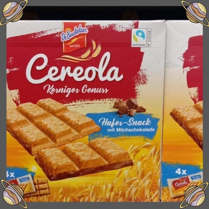 

[CLS] SNACK CEMILAN GANDUM DE BEUKELAER CEREOLA KERNIGER GENUSS 4 X 34 GR