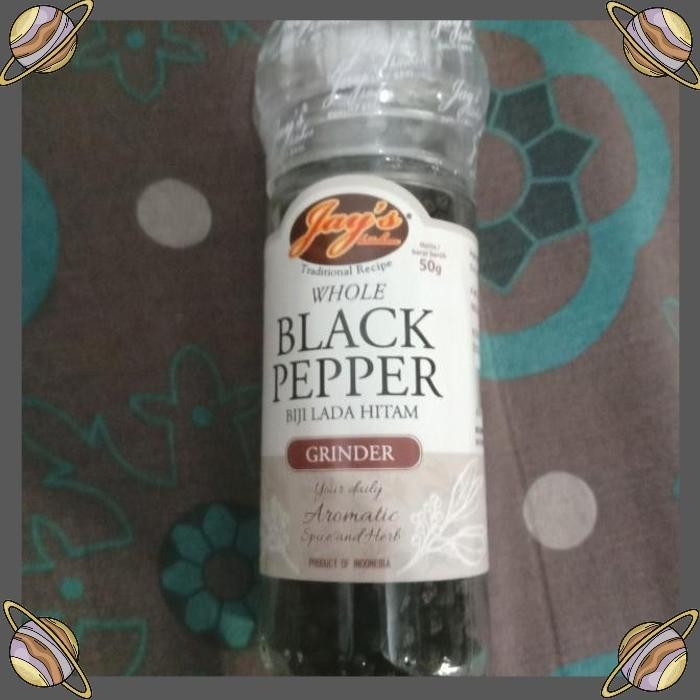 

[CLS] BLACK PEPPER GRINDER JAYS WHOLE BLACK PEPPER/BIJI LADA HITAM 50 GR