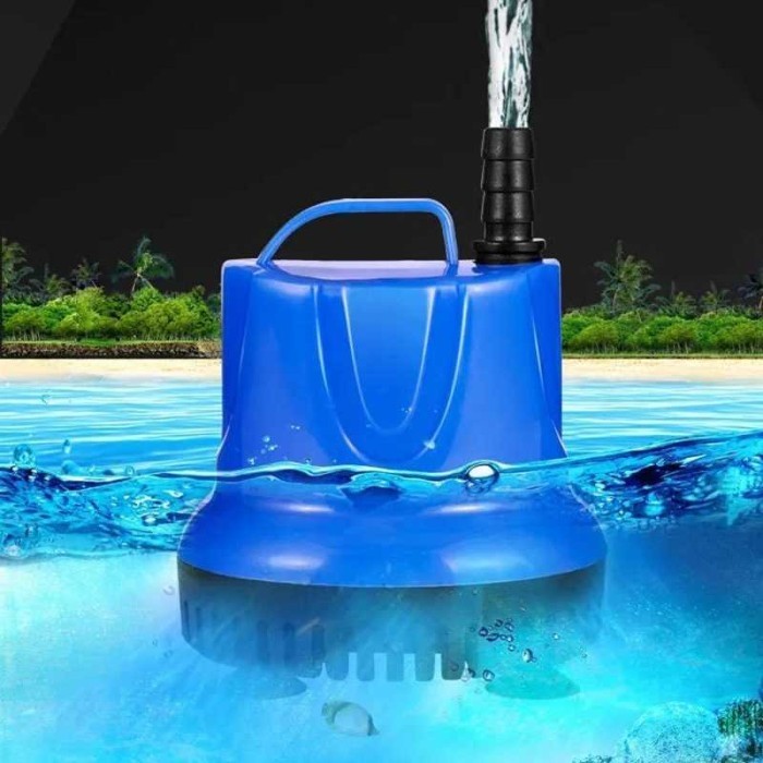 Pompa Air Celup Aquarium Kolam Mini Submersible Pump Eu Plug 220V