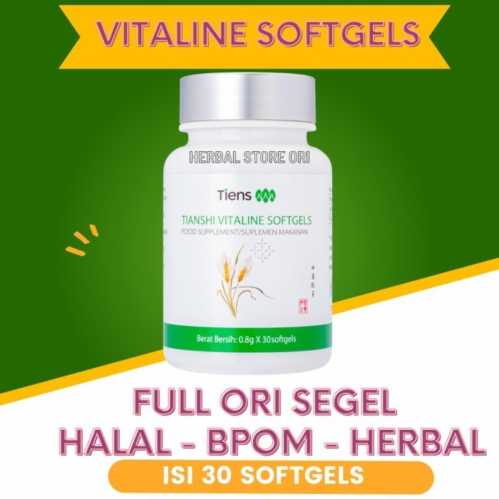 Vitaline Softgels Vitaline Tiens Suplemen Pemutih Herbal Vitaline