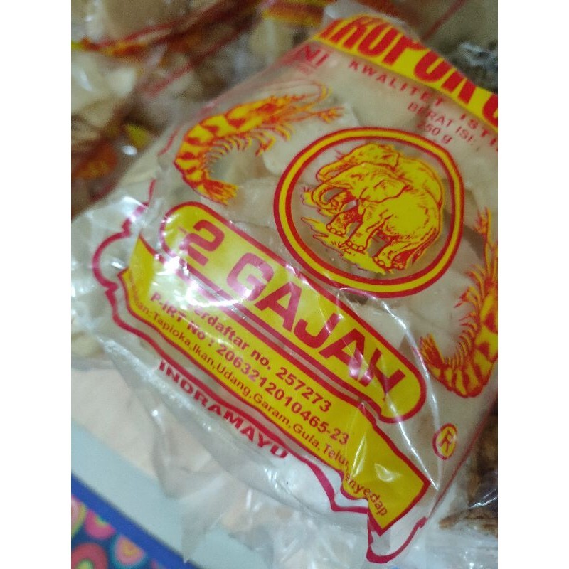 

Kerupuk Udang merk 2 Gajah
