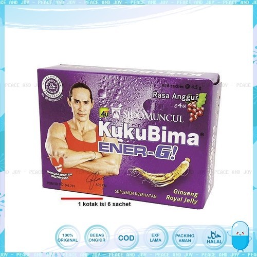 

KUKU BIMA ENER-G RASA ANGGUR ISI 6 SACHET DIJAMIN ORIGINAL